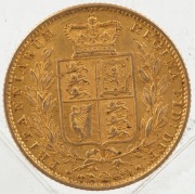 VICTORIA, Young Head 1859 Sovereign, Shield reverse,&nbsp;Unc. - 2