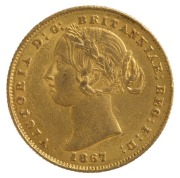 1867 Sovereign, Sydney Mint reverse, Victoria Type 2, aUnc.