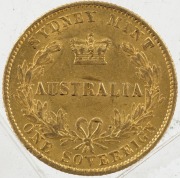 1867 Sovereign, Sydney Mint reverse, Victoria Type 2, aUnc. - 2
