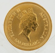 1987 $100 "Welcome Stranger" 1oz gold proof from the Famous Nugget Series. - 2