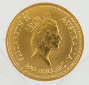1987 $100 "Welcome Stranger" 1oz gold proof from the Famous Nugget Series. - 2