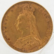 1889 Sovereign, Jubilee head, St. George reverse, Sydney, VF. - 2