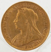 1900 & 1901 Sovereigns, Veiled head, St. George reverse, Sydney, (2), VF/EF. - 3