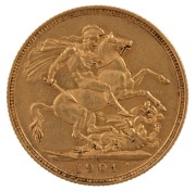 1900 & 1901 Sovereigns, Veiled head, St. George reverse, Sydney, (2), VF/EF. - 4