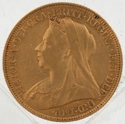 1900 & 1901 Sovereigns, Veiled head, St. George reverse, Sydney, (2), VF/EF. - 5