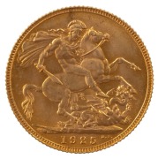 1925 Sovereign, George V, St. George reverse, Unc.