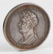 IRELAND: August 1821 Visit of George IV to Ireland, silver (34mm), by John Gregory Hancock. A scarce medal. - 2