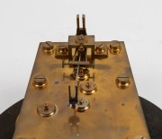 A fine quality antique English regulator with Graham's deadbeat escapement, jewelled pallets, maintaining power, trapezoidal beat adjustment to the crutch, and pivot capped screw adjustment to the back plate. Silvered dial with standard regulator dial lay - 2