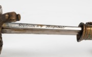 An antique French M1854 Navy sword engraved Coulaux, Klingenthal, with scabbard, 19th century, 90cm long - 5