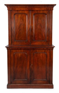 An antique Australian cedar estate cabinet, New South Wales origin, mid 19th century, 211cm high, 126cm wide, 58cm deep