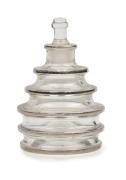 WORTH "IMPRUDENCE" French Art Deco glass perfume bottle, circa 1938, stamped "R. LALIQUE, FRANCE, BOTTLE", 8cm high