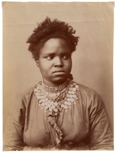 HIPPOLYTE ARNOUX (French, active 1860s - 1890), Five large albumen paper prints (2 with faults) of Egyptian and Sudanese men and women, (5) all approx. 28 x 20cm; three signed in the plate.