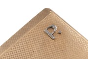 An Art Deco 9ct yellow gold cigarette case with diamond monogram set in platinum, made by S. Blanckensee & Son of Birmingham, circa 1930, ​​​​​​​8.5cm wide, 122 grams - 2