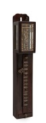 A rare antique Japanese miniature weight driven pillar clock in rosewood case with one day verge and balance wheel time only movement, circa 1850, 26cm high. PROVENANCE: The Hose Collection, Leonard Joel Auctions, Melbourne, 25th June, 2018.