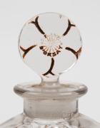 LALIQUE&nbsp;"Le Lys" impressive French glass perfume bottle with brown staining for d'Orsay, stamped "R. Lalique", 21.5cm high - 2