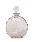 LALIQUE&nbsp;"Le Lys" French glass perfume bottle&nbsp;for d'Orsay, 17.5cm high