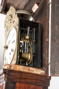 An antique French comtoise&nbsp;long case clock, time and strike movement with alarm, dial marked "BOSQ. A. AUBAGNE", 19th century, ​​​​​​​224cm high - 4