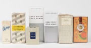 Seven assorted bottles of perfume in original packaging, including ARPEGE LAVIN, LANCOME, ISSEY MIYAKE, ECUSSON and MONOTHEME, the largest box 19cm high overall