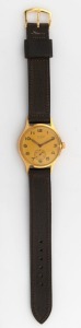 RITEX DELUXE Swiss made gents manual wristwatch in Handley 9ct gold case, 3.5cm wide including crown