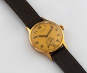 RITEX&nbsp;DELUXE Swiss made&nbsp;gents manual wristwatch in Handley 9ct gold case, 3.5cm wide including crown - 2