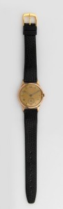 A vintage gent's manual wristwatch, Handley 9ct gold case with 15 jewel Swiss movement, 3.2cm including crown