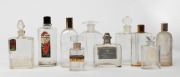 Ten assorted vintage French perfume bottles including D'ORSAY EAU DE COLOGNE and CARVEN, 20th century, the largest 15cm high