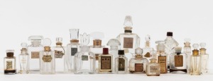 Twenty one assorted antique and vintage perfume bottles, the largest 11cm high