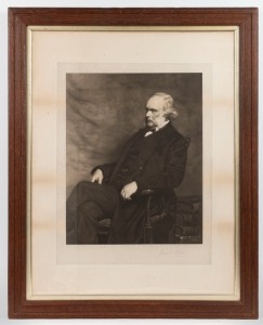 JOSEPH LISTER pioneer of antiseptic surgery, photogravure seated portrait&nbsp;by J. H. Lorimer, 19th century, 78 x 64cm overall