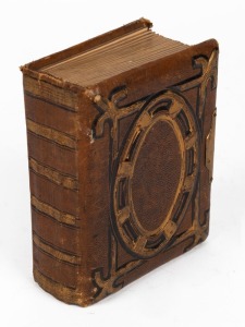 Antique leather album of cartes-de-visite&nbsp;photographs, mostly British photographers, 19th century