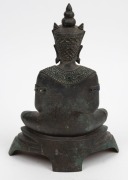 A cast bronze seated Thai Shakyamuni statue, 20th century, ​​​​​​​30cm high - 2