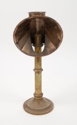An antique brass tatting light, 19th century, 39cm high - 2