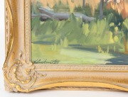 ERNEST BUCKMASTER&nbsp;(1897&ndash;1968), (untitled farmyard scene), oil on board, signed lower left "E. Buckmaster", ​​​​​​​57 x 77cm, 73 x 93cm overall - 4