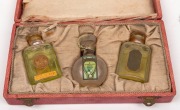 Three boxed sets of perfumes, including "CORDAY", "LANCOME" and "MUGETTA", the largest box 19cm wide - 3