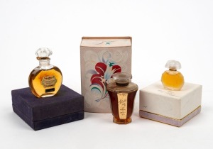 Three boxed sets of perfumes, including "HOUBIGANT" (2)" and "ROGER & GALLET, Aveu", the largest bottle 8cm high