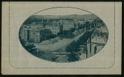 1914-18 (BW:LC18/93) 1d KGV Sideface&nbsp;perf.12&frac12; Die 1 in greenish-slate on Grey Surfaced Card with Off-White/Cream Interior, "North Terrace Adelaide" illustration, fine unused.