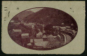 1914-18 (BW:LC18/139) 1d KGV Sideface perf.12&frac12; Die 1 in deep brown on Grey Surfaced Card with Off-White/Cream Interior, "Walhalla, Victoria" illustration, 1917 FU from Melbourne to Healesville (Vic).
