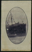 1914-18 Military Views (BW:LC27/M11C) 1d KGV Sideface Design, p12&frac12;&nbsp; in purple-black on Grey to Greenish-Grey Card, white interior, "Troops on board Transport (wide view - A40 deleted)" illustration, some light striations over the view side, fine unused ov