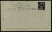 1914-18 Military Views (BW:LC27/M11C) 1d KGV Sideface Design, p12&frac12;&nbsp; in purple-black on Grey to Greenish-Grey Card, white interior, "Troops on board Transport (wide view - A40 deleted)" illustration, some light striations over the view side, fine unused ov - 2
