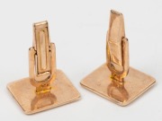 HERMES pair of 9ct yellow gold cufflinks, stamped 9ct", 13.2 grams - 2