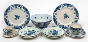DELFT eleven pieces of Dutch blue and white ceramics, 20th century