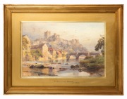 S. G. WILLIAM ROSCOE (BRITISH, 1852-1922), Richmond Castle, Yorkshire, watercolour. signed lower right "S. G. W. Roscoe", ​​​​​​​35 x 52cm, 53 x 75cm overall