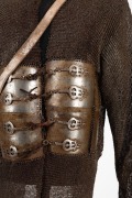 INDIAN CHAIN MAIL SHIRT: Maybe from ANUP SINGH MAHRAJHA OF BIRCANEE, a General in Moghal Emporer Aurangzebs Army. A very fine shirt with small rivereted links & many narrow back plates & 2 large breast plates; o/a a good example of a mid 17th Century chai - 3