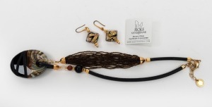 ISOLE VENEZIANE Murano glass necklace and earrings in original box