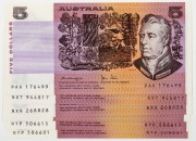 FIVE DOLLARS, 1979 Knight/Stone (1979) (R.207), Unc. (8).