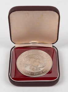 THE AUSTRALIAN KOOKABURRA 2oz. 999 SILVER 1994 coin, mint in original box of issue, 50mm.
