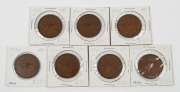 GEORGE VI, 1946 Pennies, (7) F/VF.
