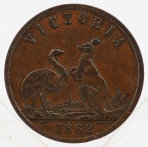 A.G. HODGSON, Outfitter, Melbourne (R243) 1862 1d, gVF.