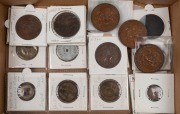 A small accumulation, mainly Australian items and including 1929 Centenary of W.A. (3, copper). Mixed condition. (25).