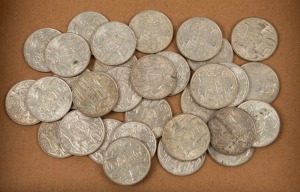 ELIZABETH II, fifty cents, 1966, VF - EF. (31).