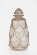 LALIQUE "PERLES" French Art Deco frosted glass bottle, circa 1926, engraved "R. Lalique, France No.602" and impressed "R. LALIQUE", 13.5cm high
